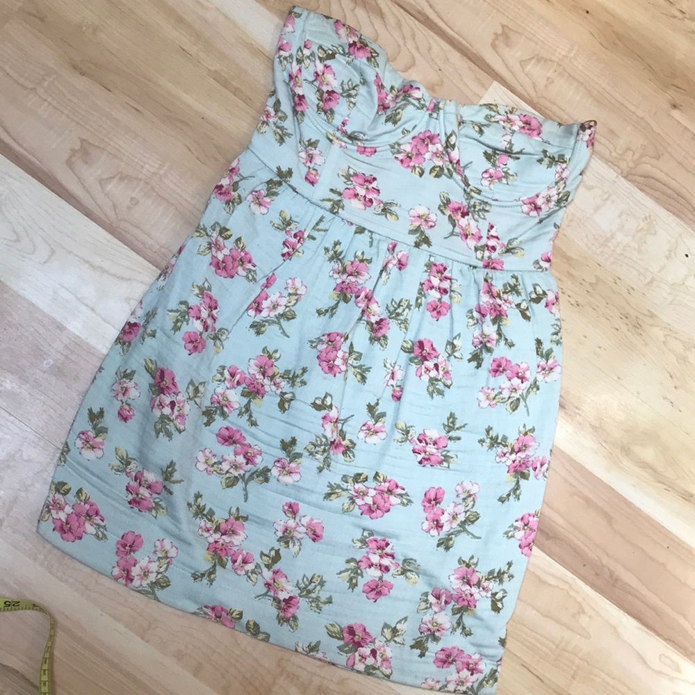 ModCloth linen, bustier style, mini summer dress!